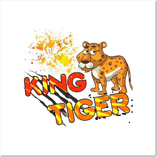 KING TIGER Wall Art by Superior T-Shirt